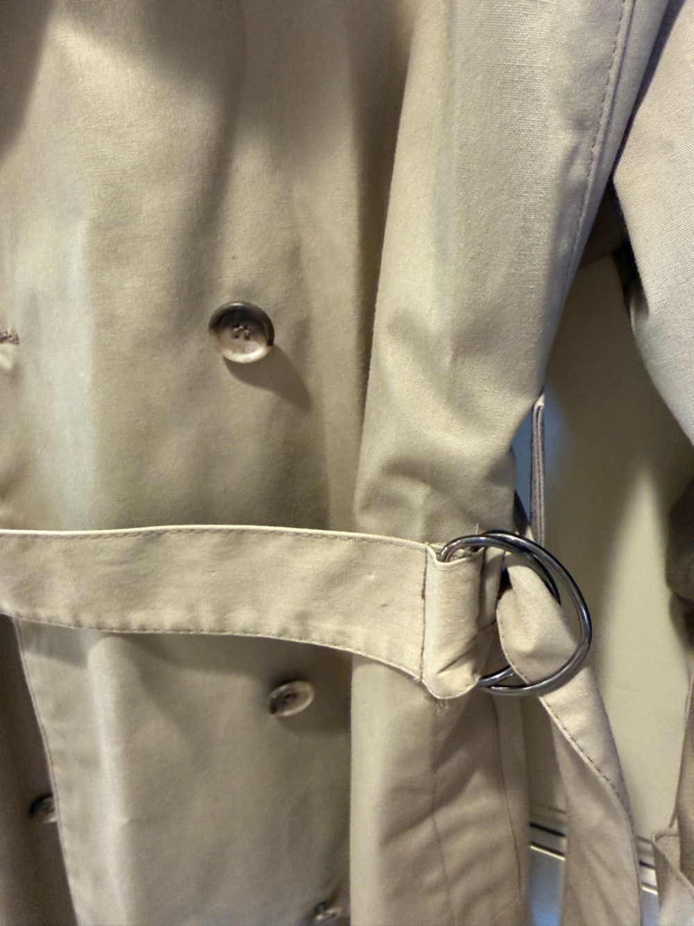 London Fog Beige Trench Coat - Wamsutta Exclusive - Picture 5 of 12